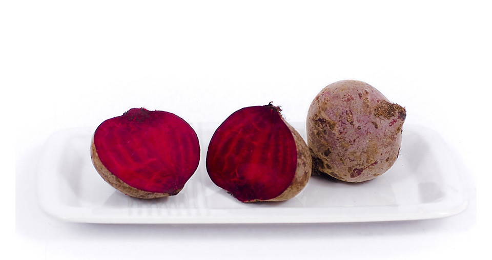 Aufgeschnittene rote Bete